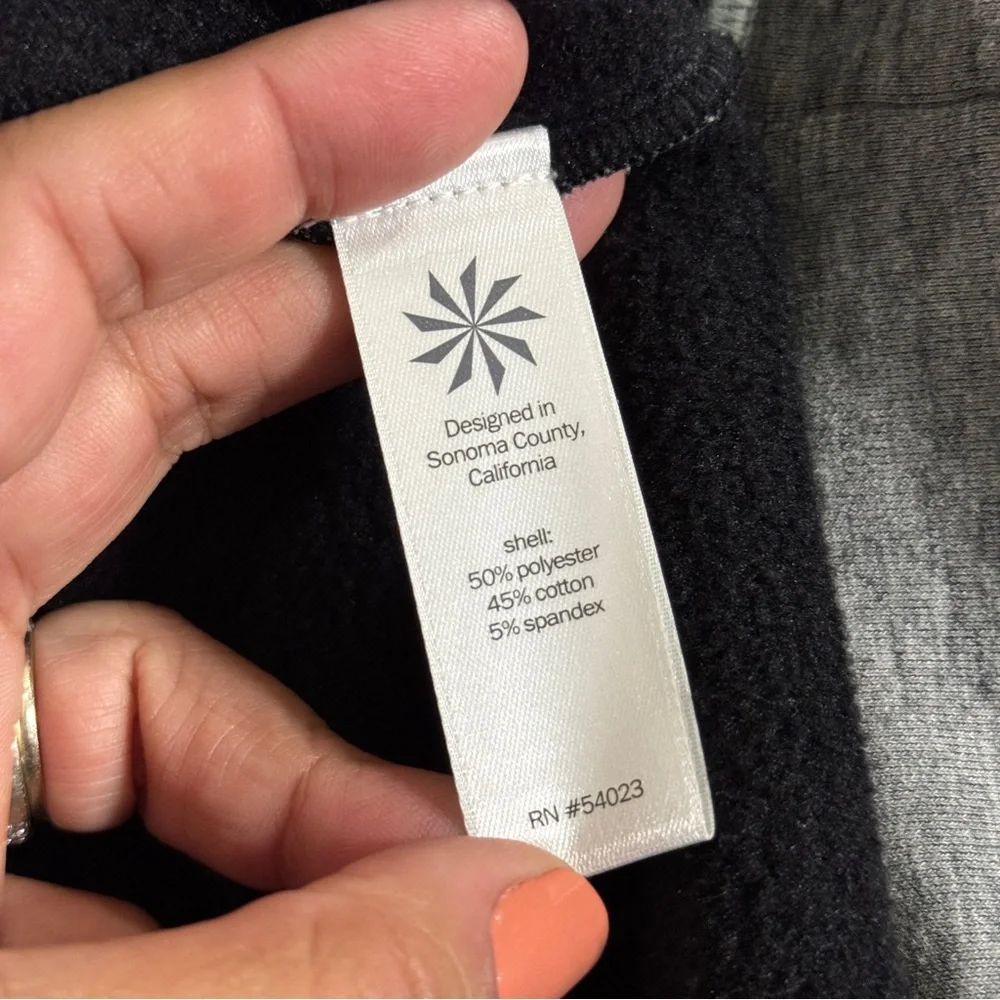 Athleta XS Gray Stronger Longer Fleece Lined Full Zip Hoodie Coat Jacket - Picture 8 of 10